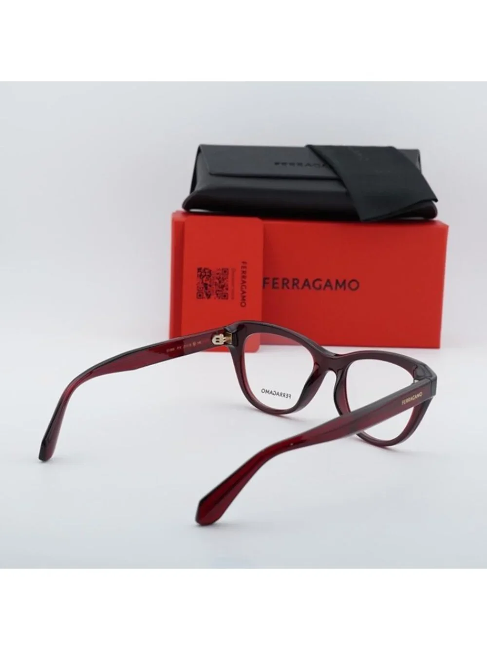 Salvatore Ferragamo SF2989 616 Eyeglasses Red 51mm Cat Eye Frame